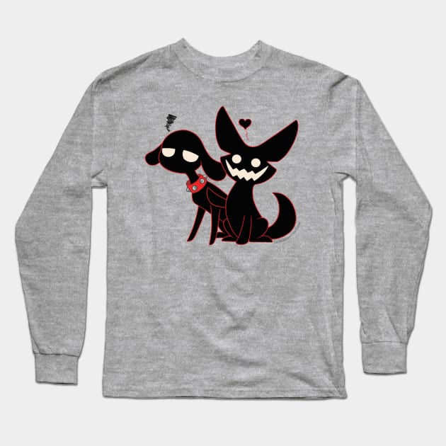 Ghost Puppy Pals Long Sleeve T-Shirt by cafogartyart